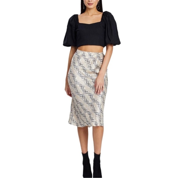 Bec & Bridge Python Slip Skirt - Picture 2 of 3